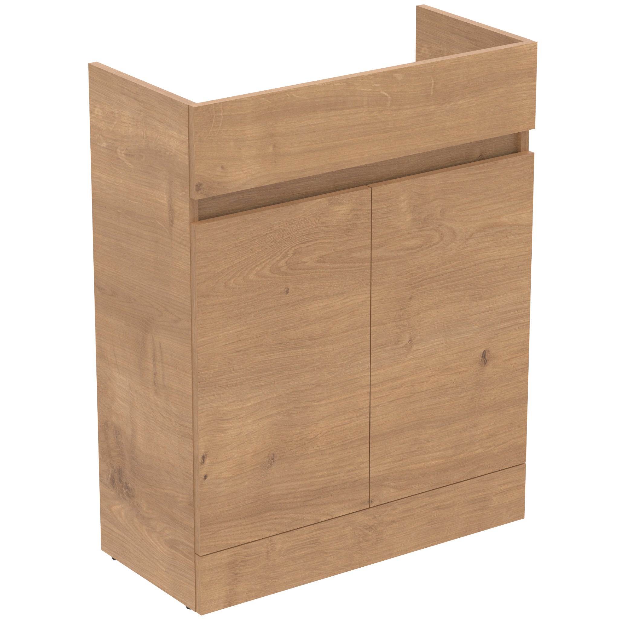 Eurovit+ 65cm semi countertop washbasin unit with 2 doors