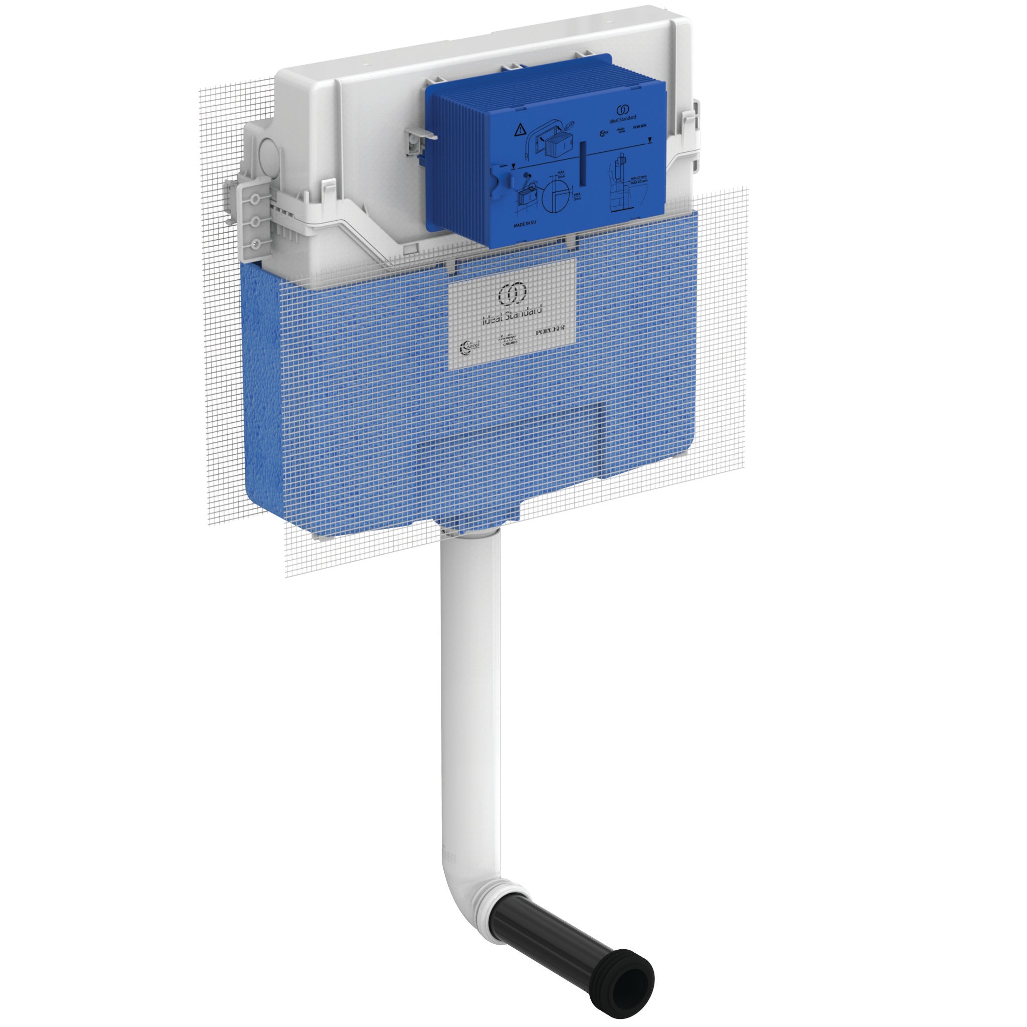 ProSys wc cistern, front or top actuation CL2