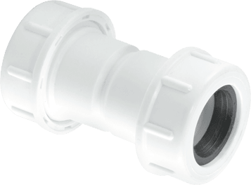 Flexible to Rigid Overflow Pipe Straight Connector