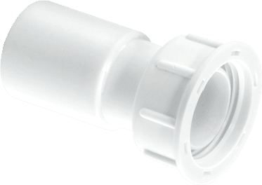 Straight Female Overflow Coupling with Loose Nut
