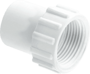 Straight Female Overflow Coupling with Fixed Nut