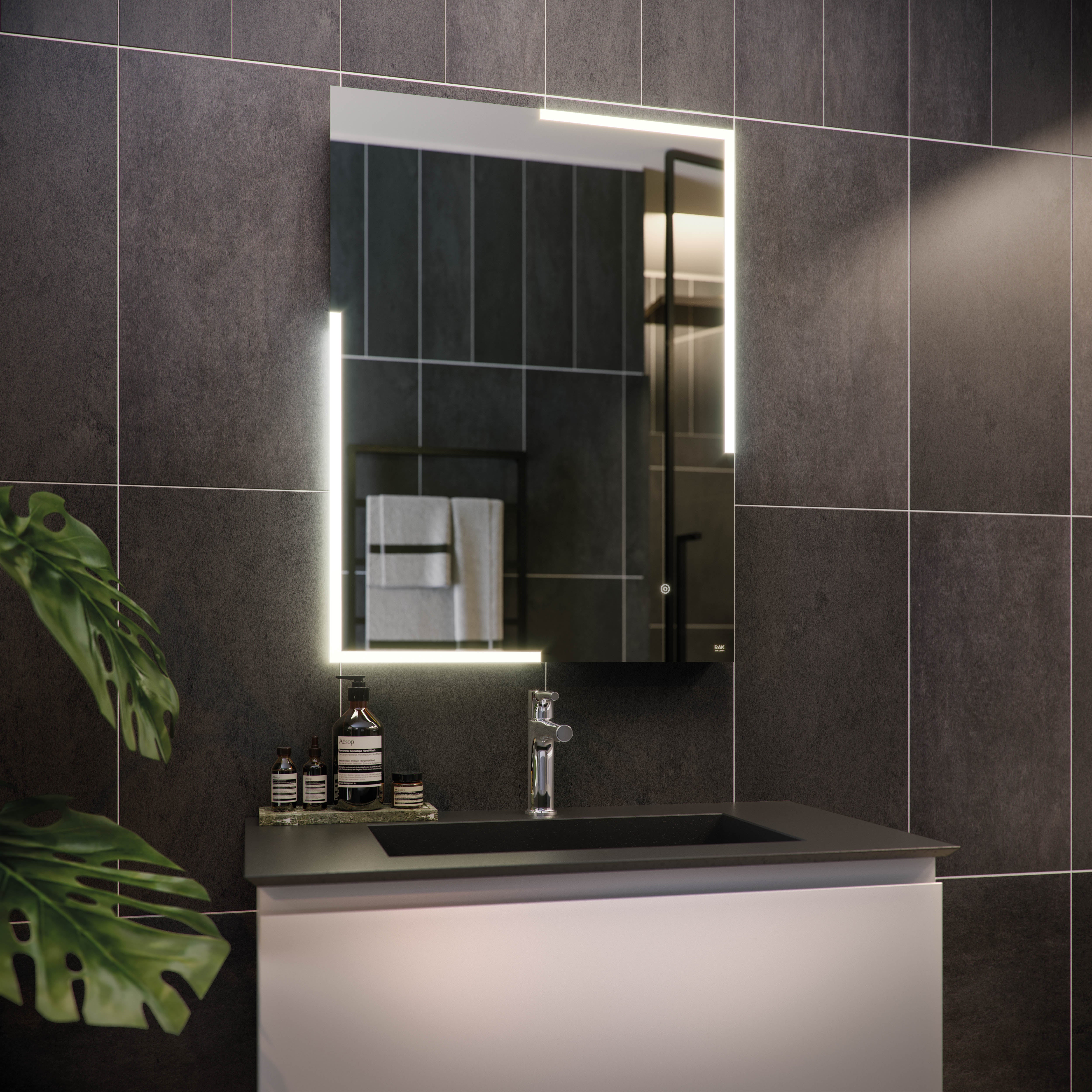 RAK Citrine 600x800 LED Illuminated Portrait Mirror