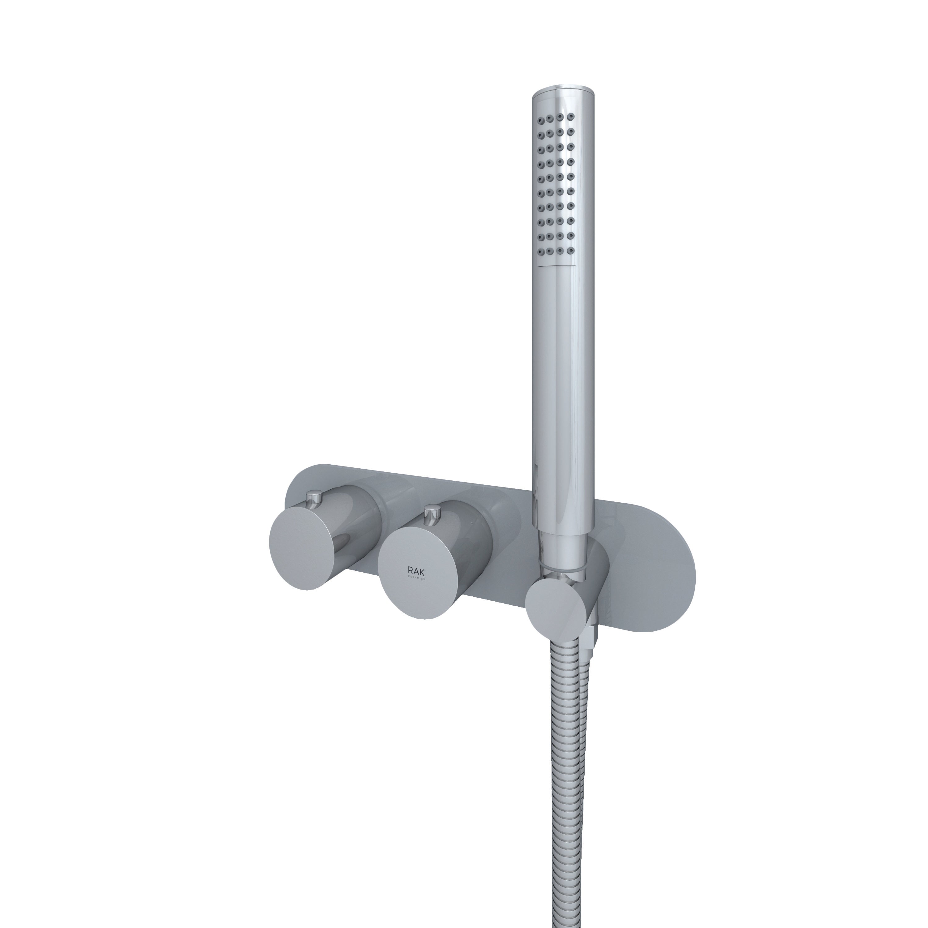 RAK Feeling Round Horizontal Dual Outlet Thermostatic shower valve