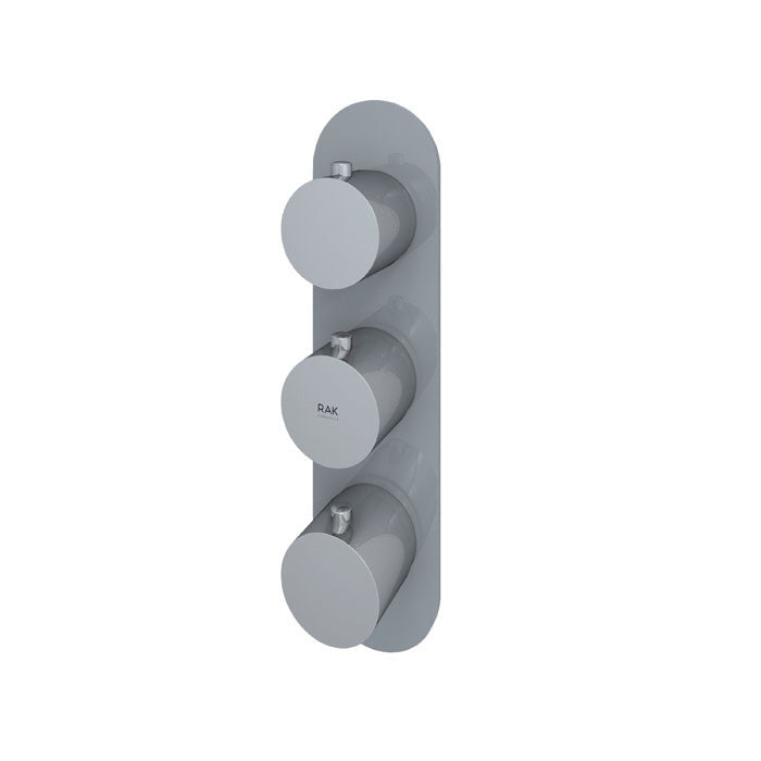 RAK Feeling Round Dual Outlet Thermostatic Concealed shower valve