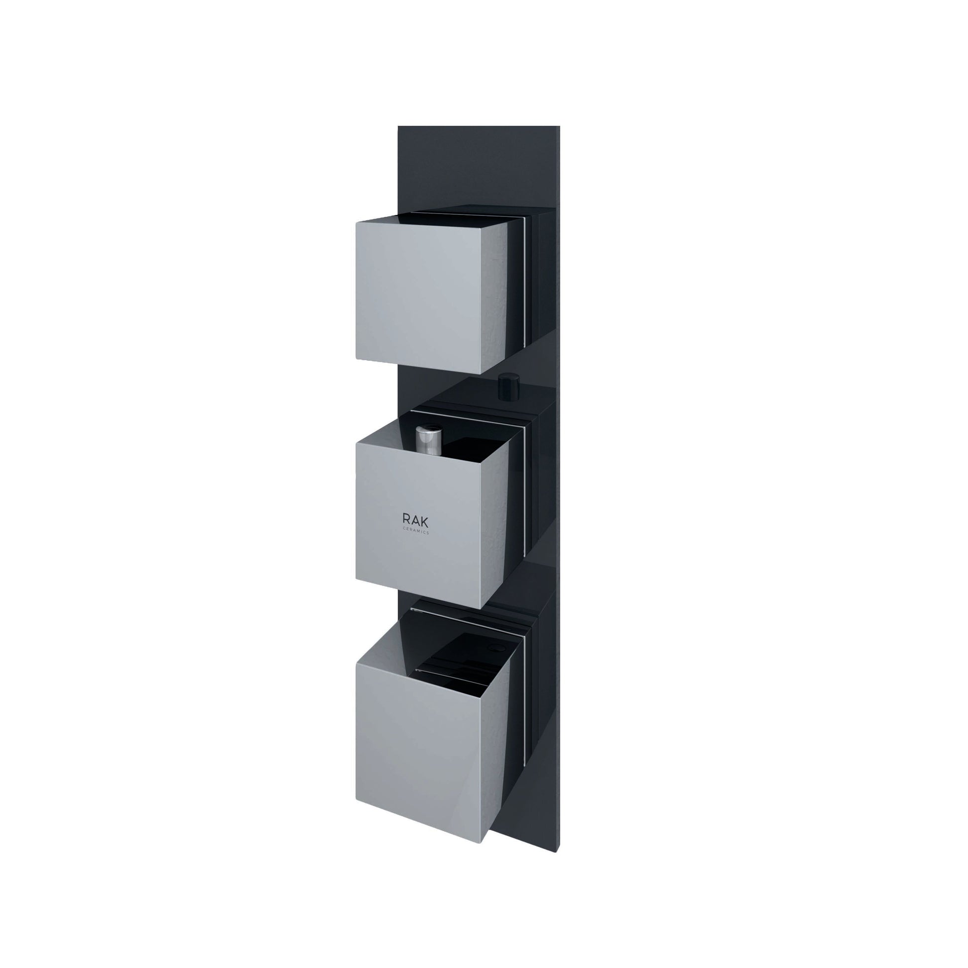 RAK Feeling Square Dual Outlet Thermostatic Concealed shower valve