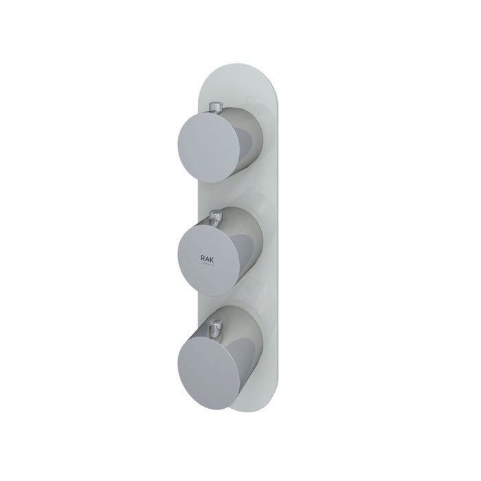 RAK Feeling Round Dual Outlet Thermostatic Concealed shower valve