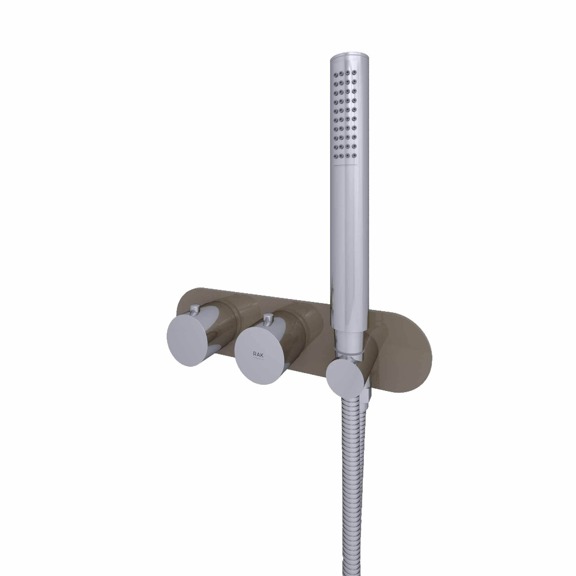 RAK Feeling Round Horizontal Dual Outlet Thermostatic shower valve