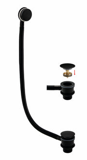 RAK Round Bath Clicker Waste and Overflow in