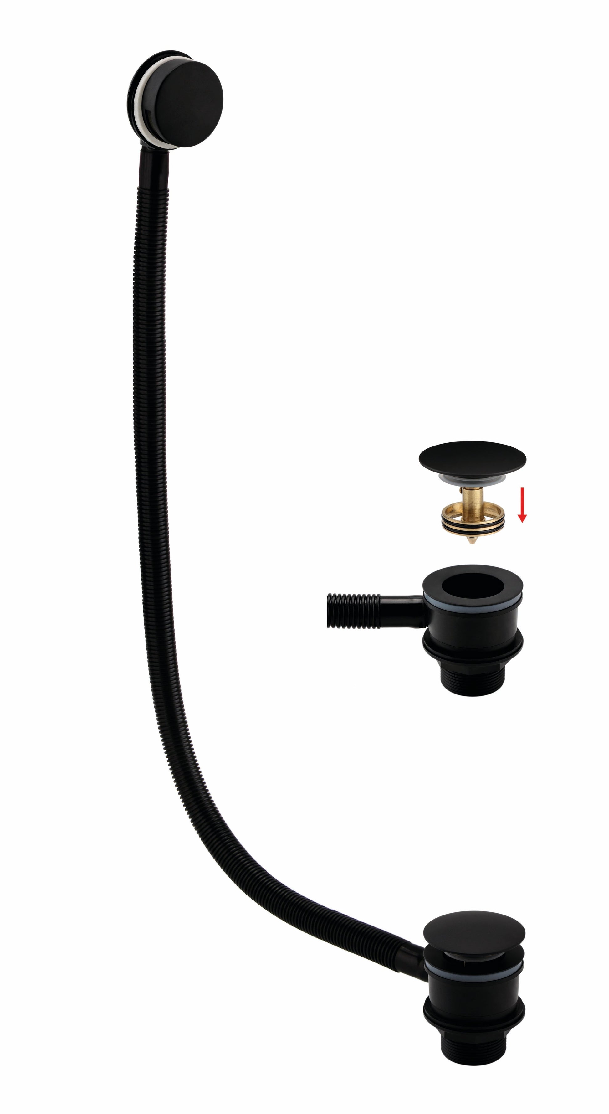 RAK Round Bath Clicker Waste and Overflow in