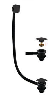 RAK Square Bath Clicker Waste and Overflow in