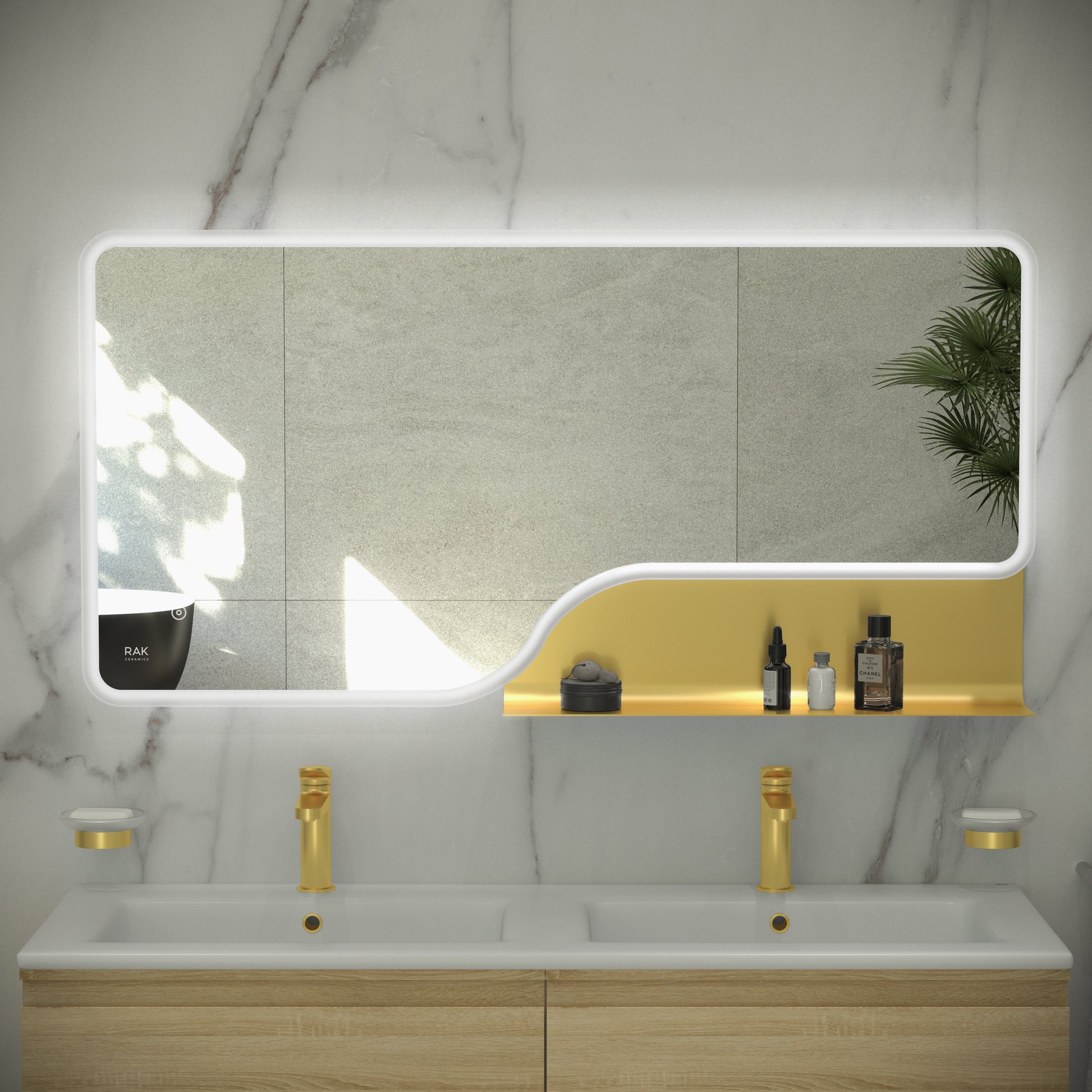RAK Ornate 600x1200 LED Illuminated Mirror