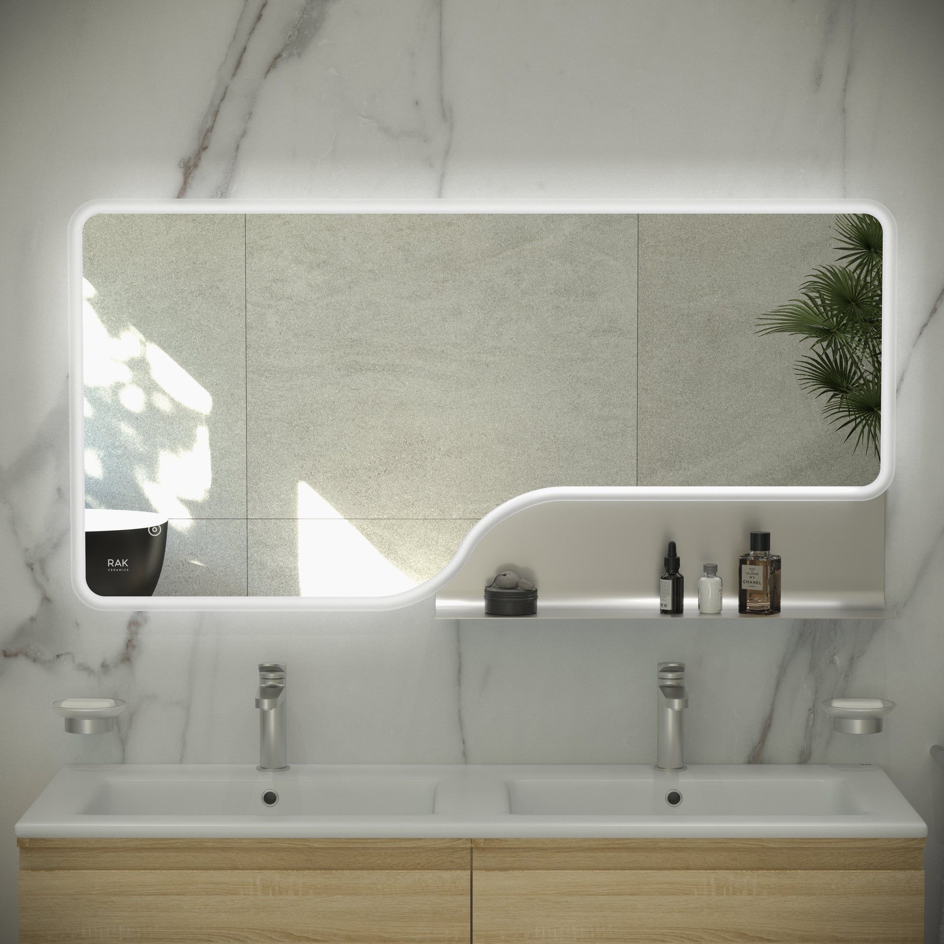 RAK Ornate 600x1200 LED Illuminated Mirror