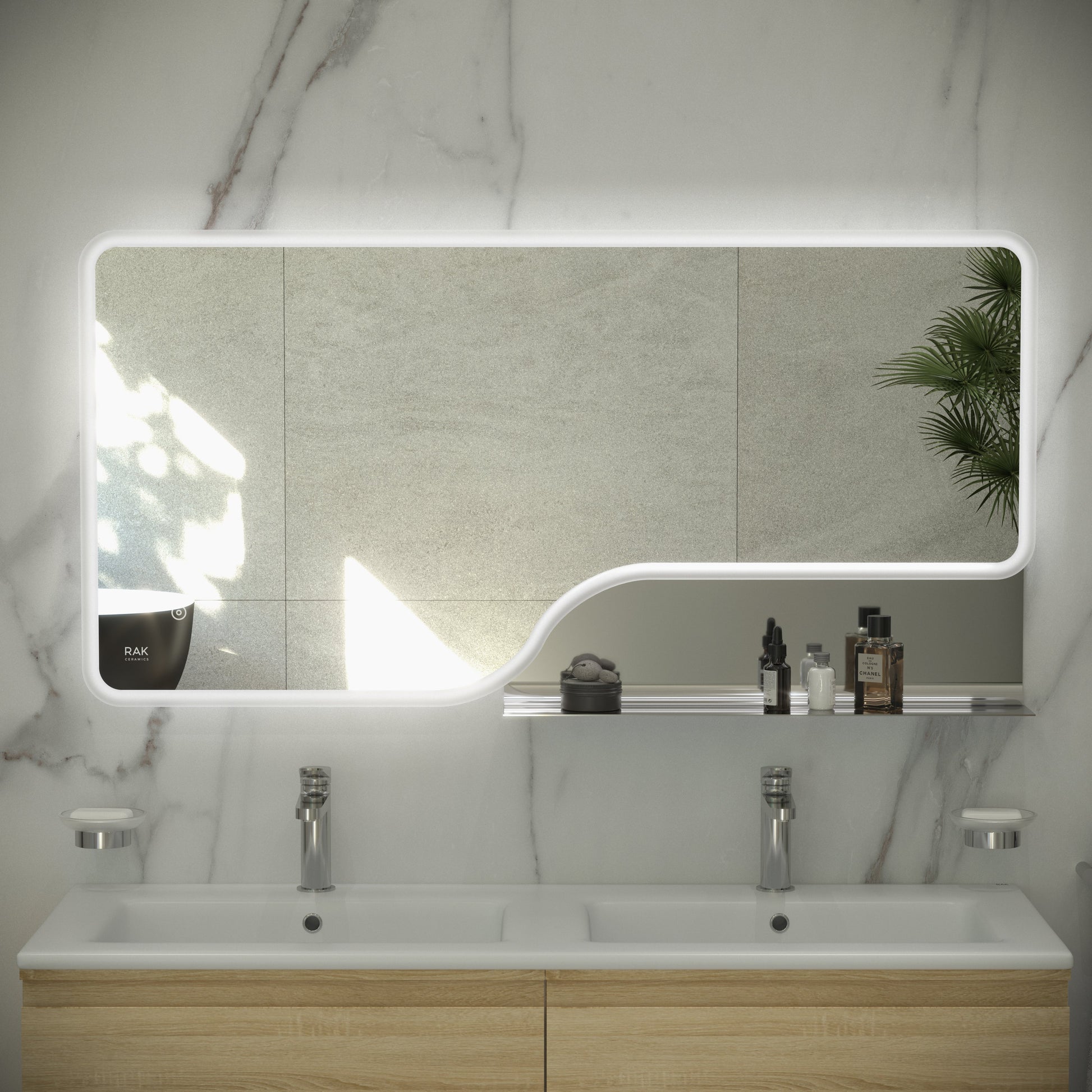 RAK Ornate 600x1200 LED Illuminated Mirror