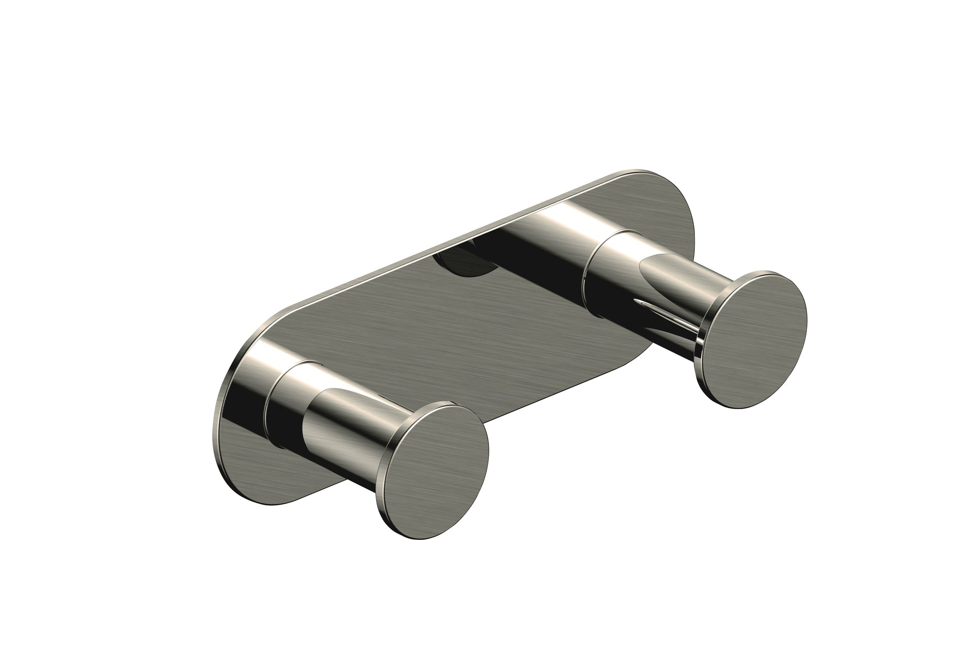 RAK Petit Round Double Robe Hook In Brushed