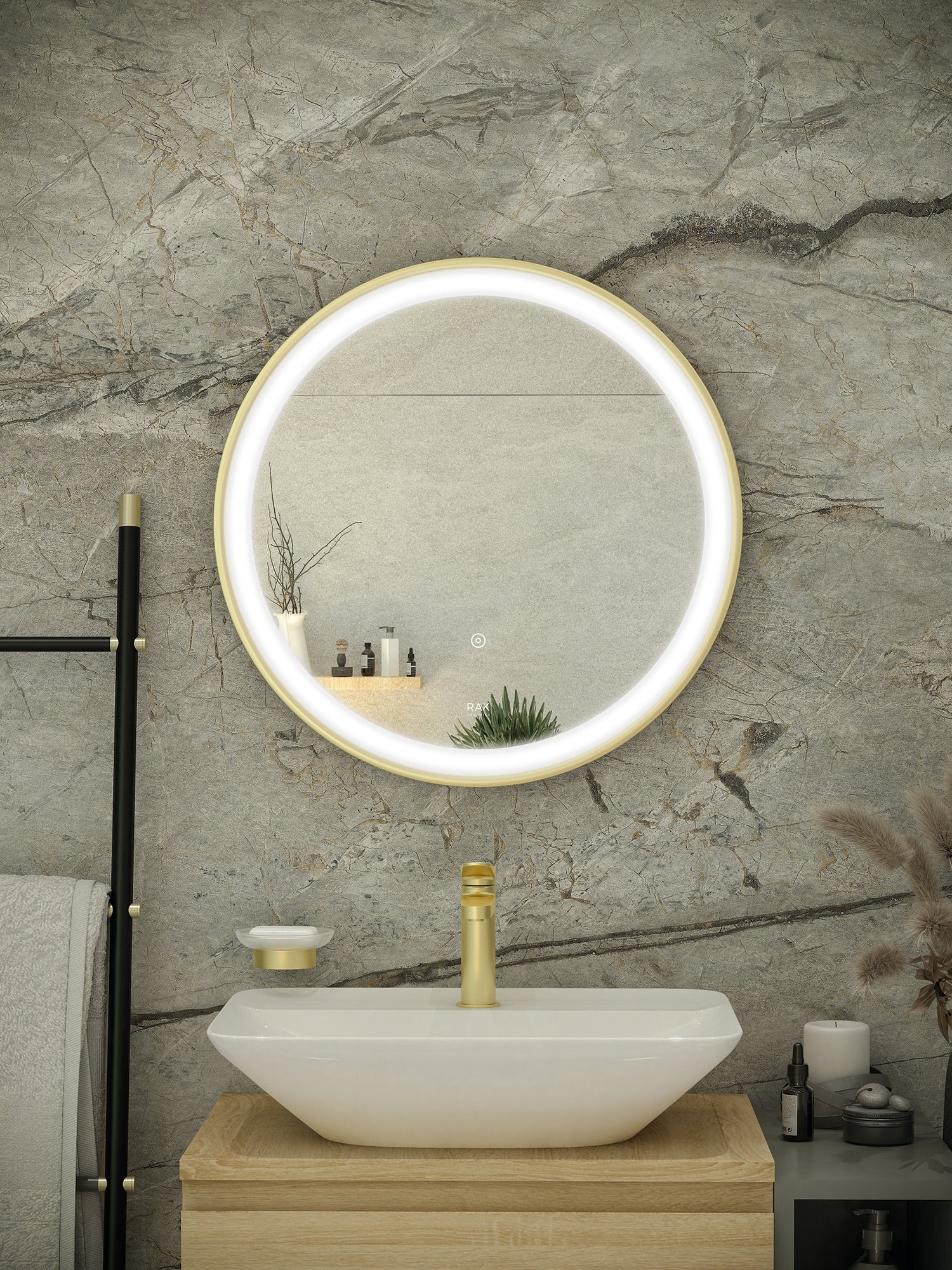 RAK Picture Round 600x600 LED Illuminated Mirror