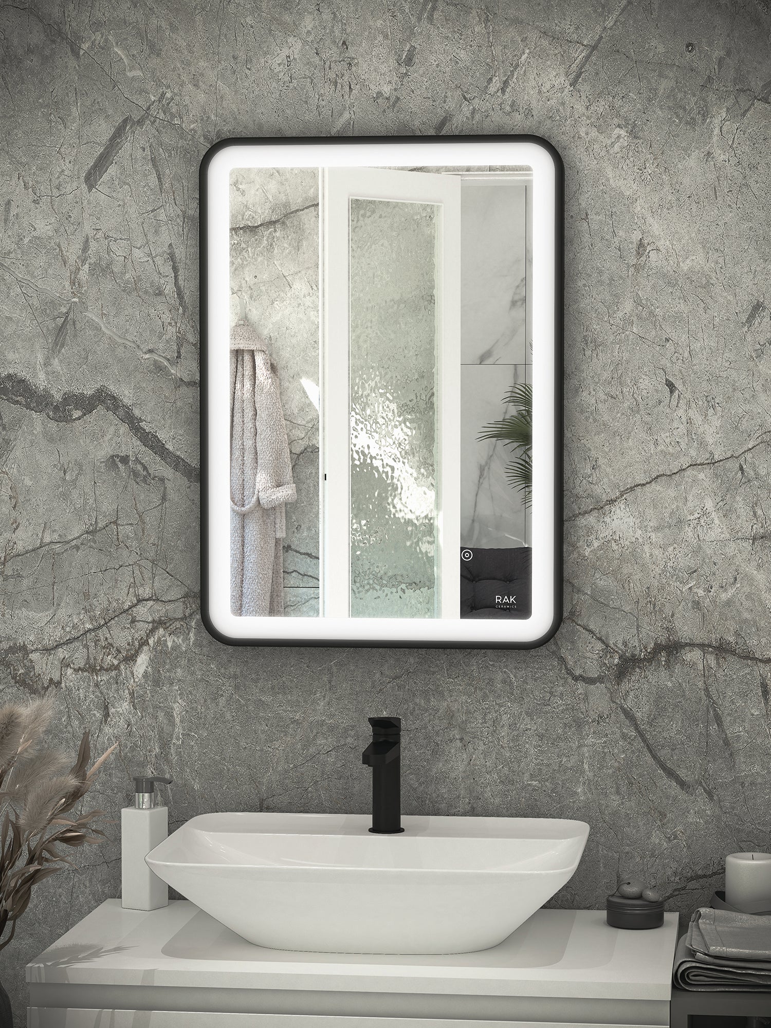 RAK Picture Soft 500x700 Silver LED Mirror
