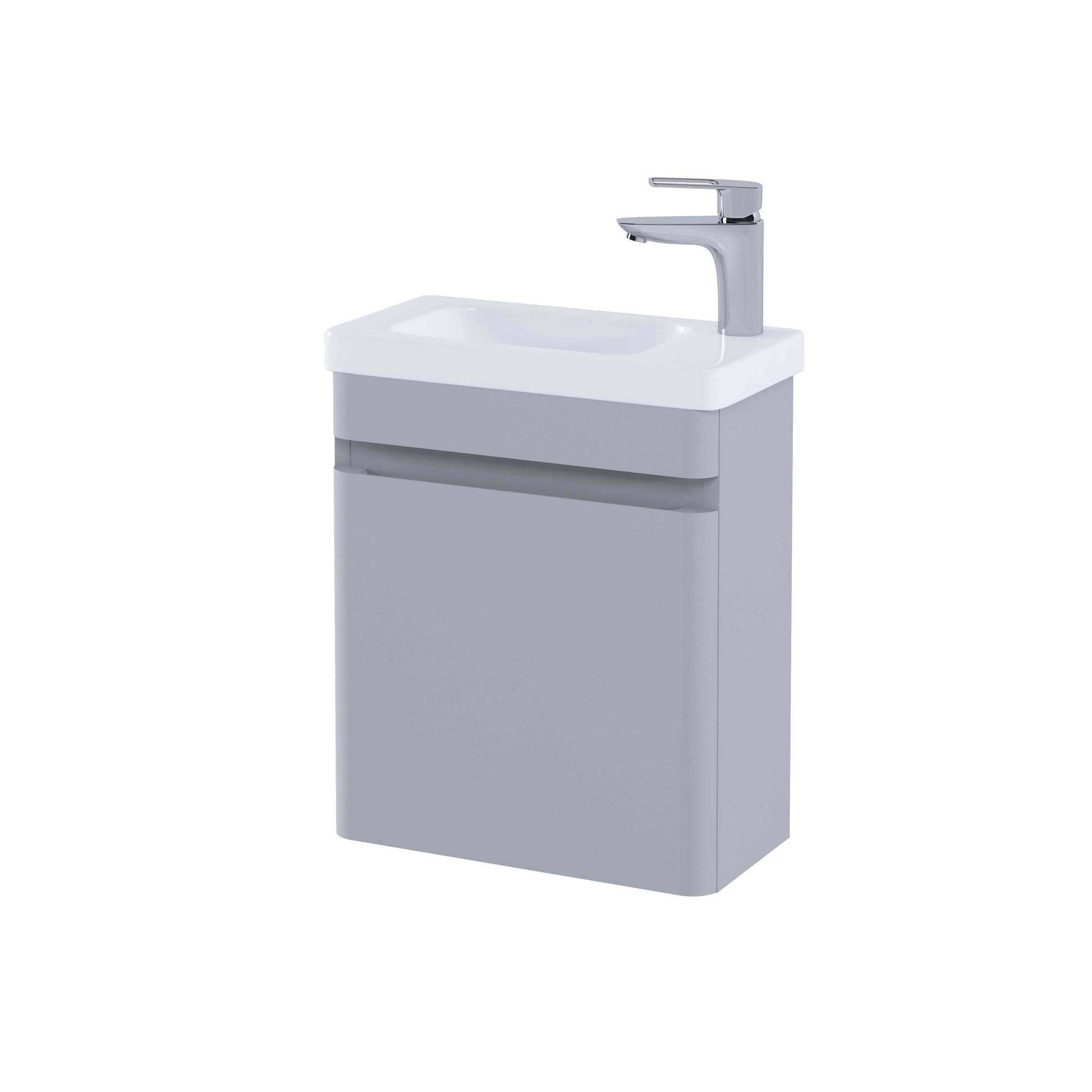 RAK Resort 450 Cloakroom Basin Unit in Matt Stone