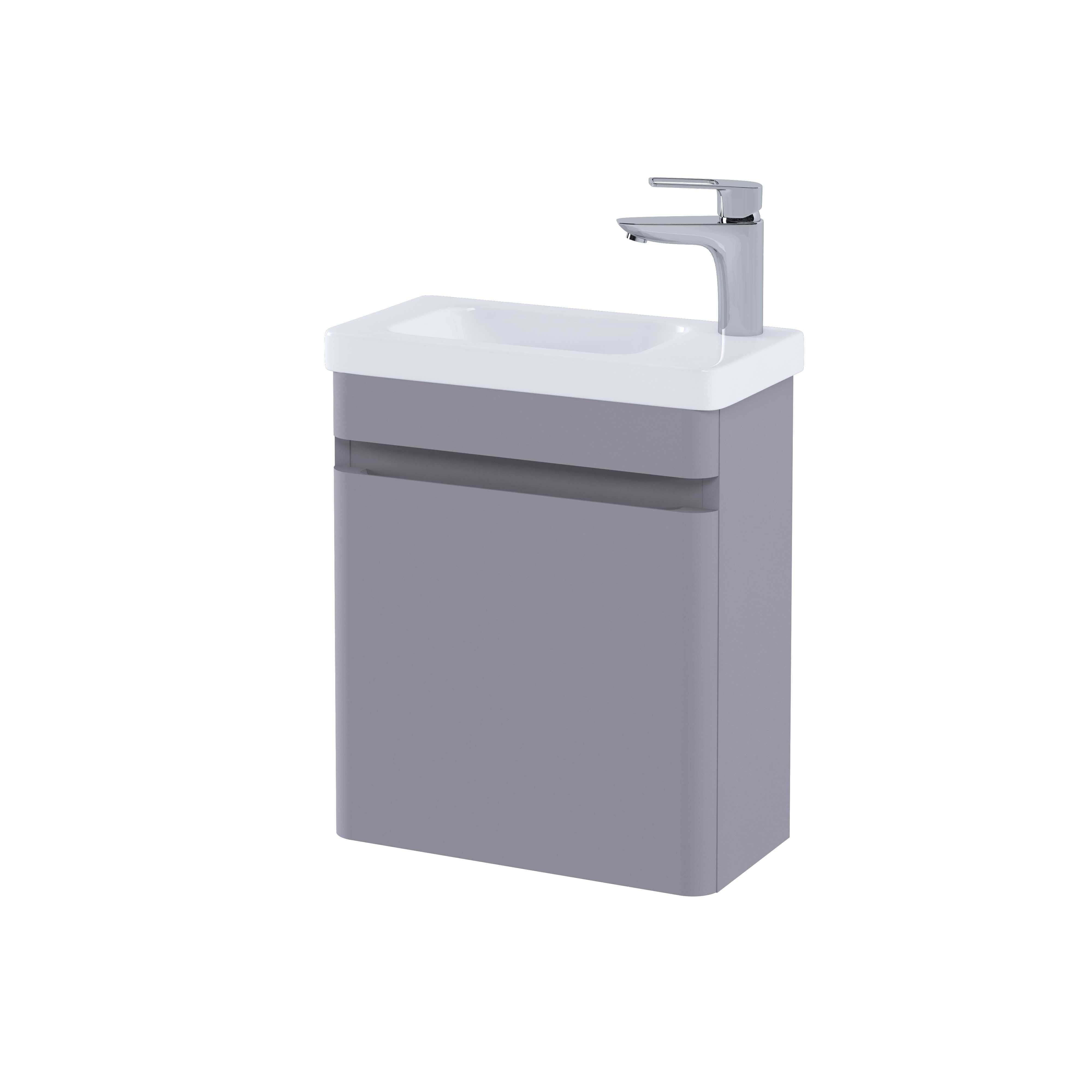 RAK Resort 450 Cloakroom Basin Unit in Matt