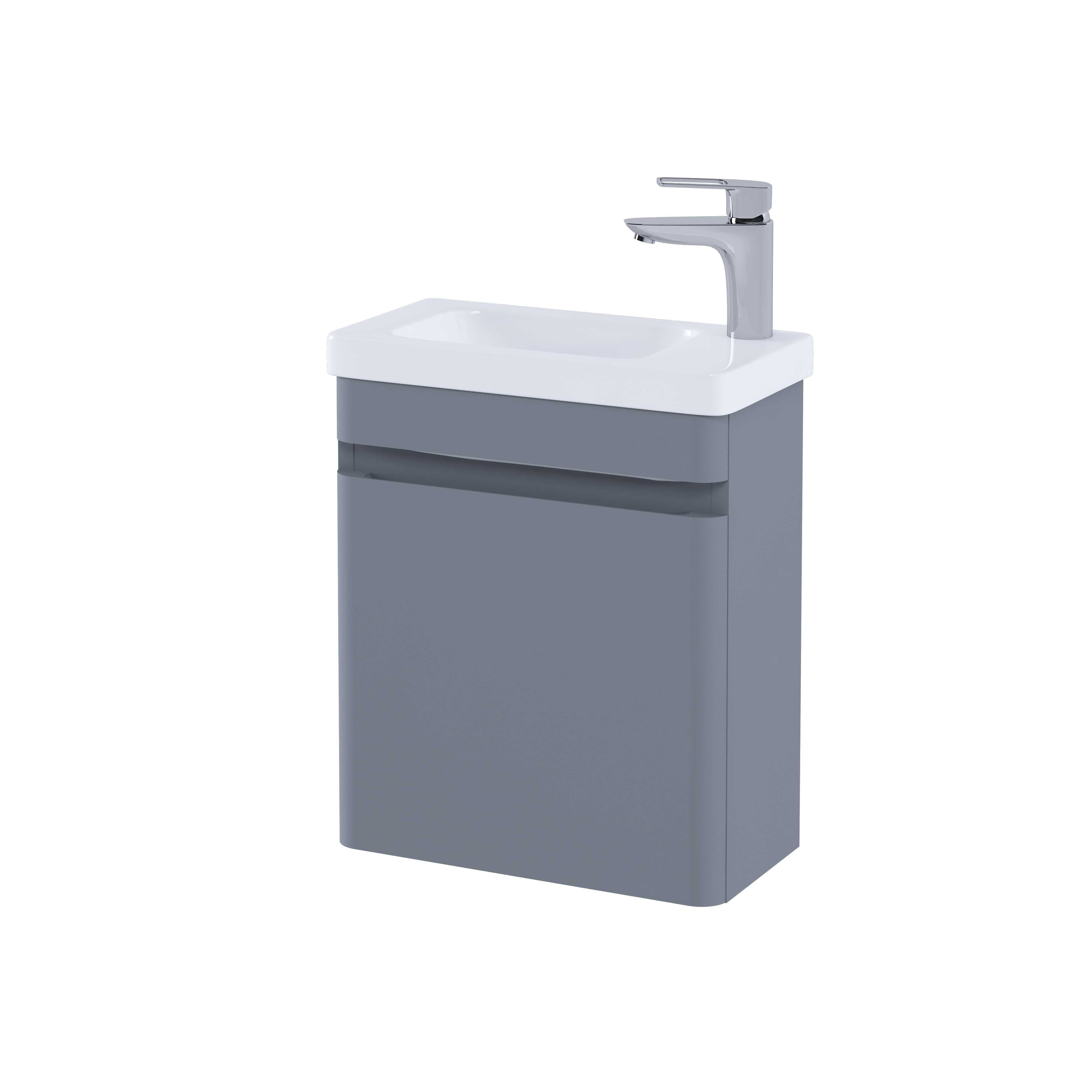 RAK Resort 450 Cloakroom Basin Unit in Matt