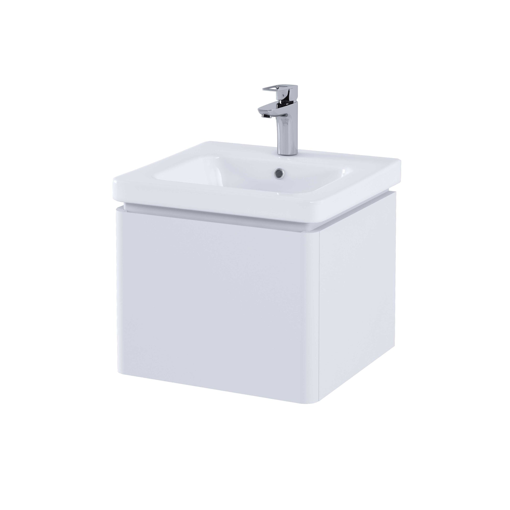 RAK Resort 550 Single Draw Basin Unit in Matt