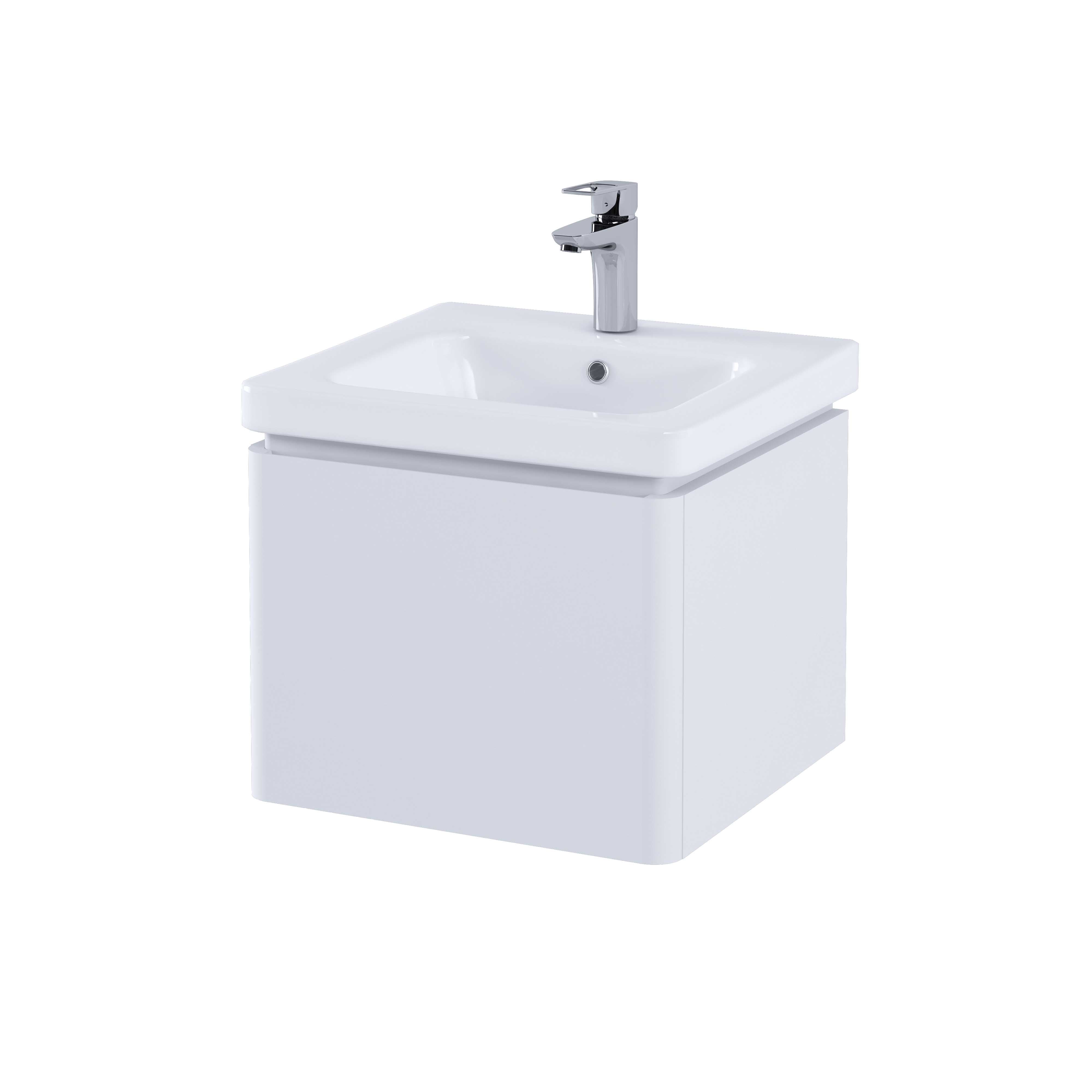 RAK Resort 550 Single Draw Basin Unit in Matt
