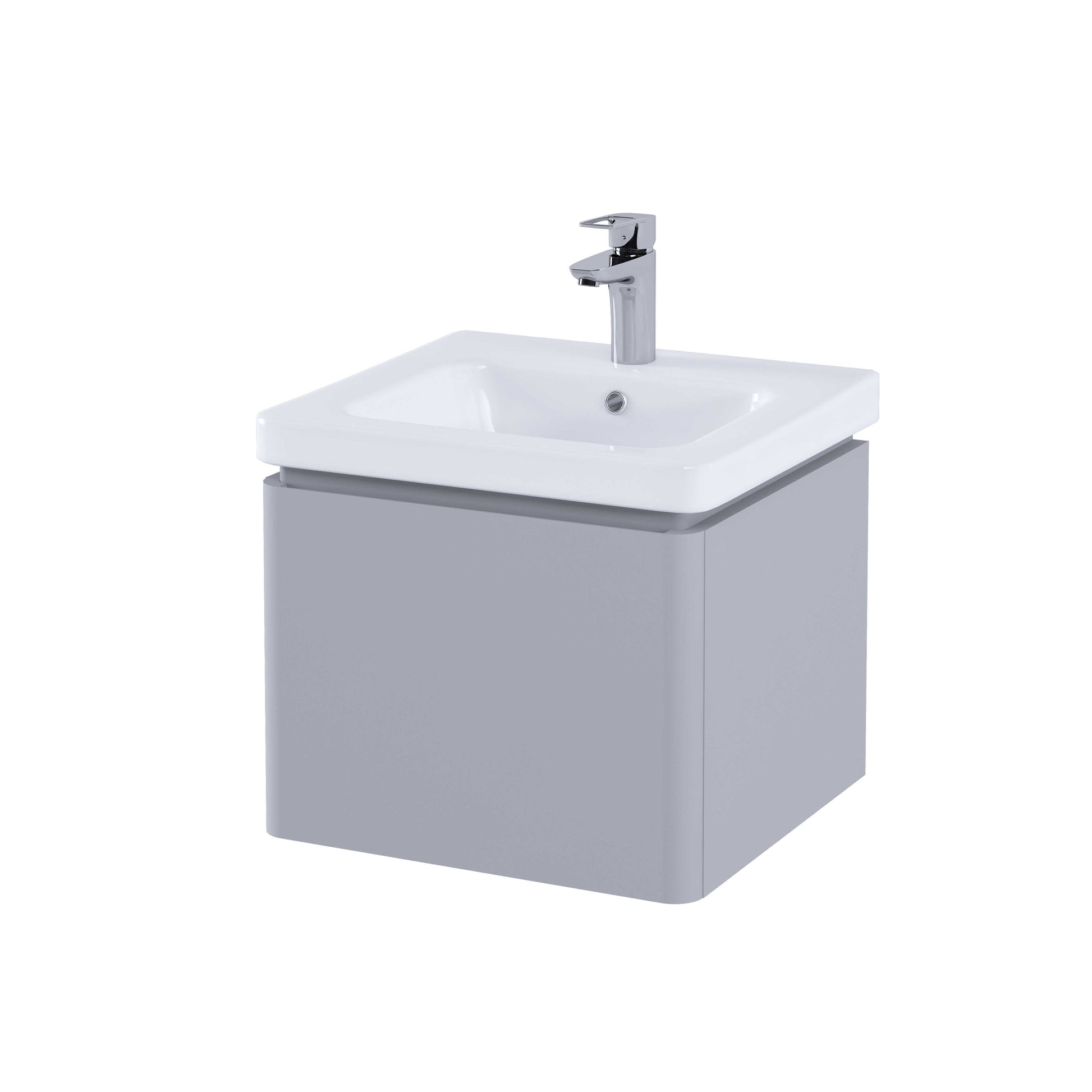 RAK Resort 550 Single Draw Basin Unit in Matt