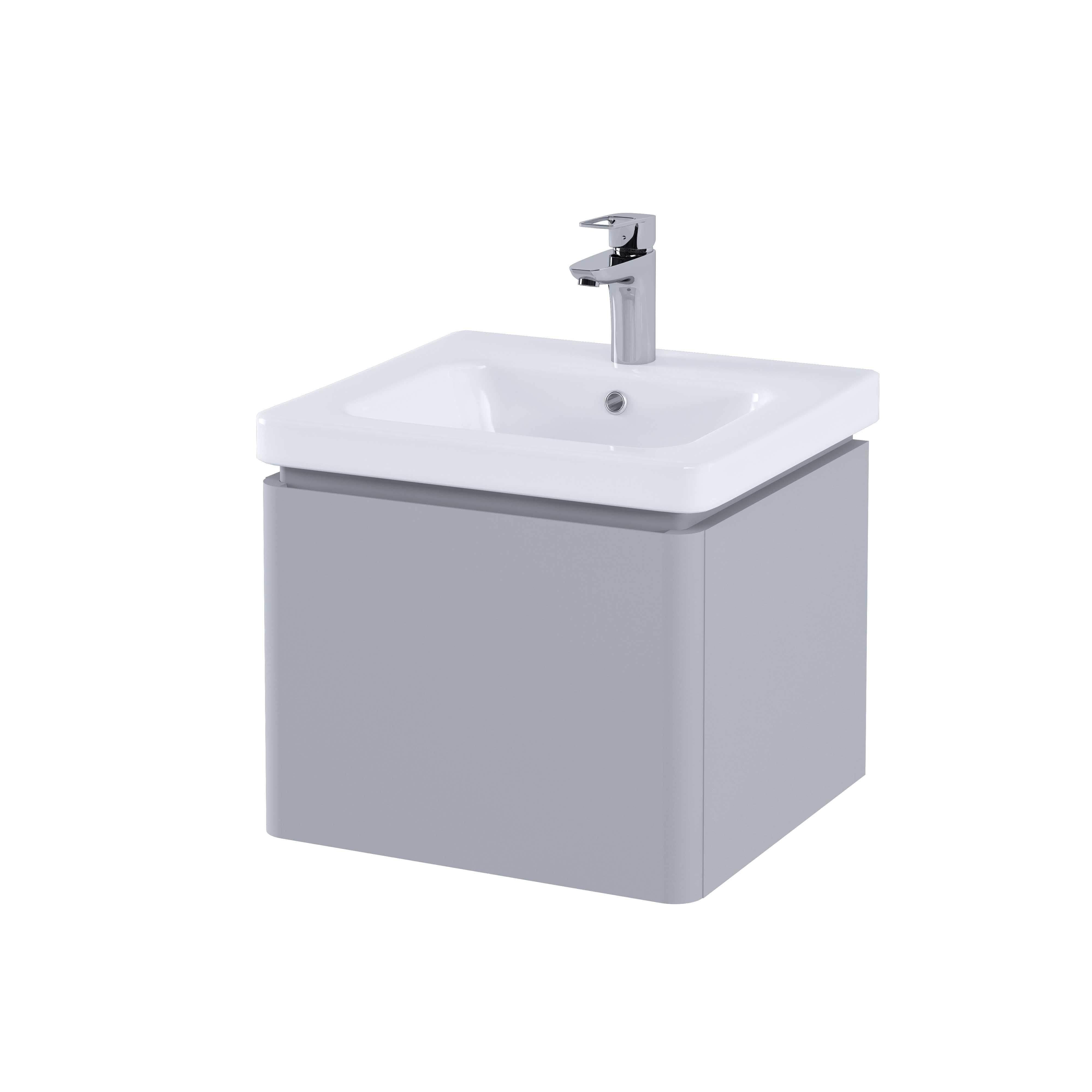 RAK Resort 550 Single Draw Basin Unit in Matt