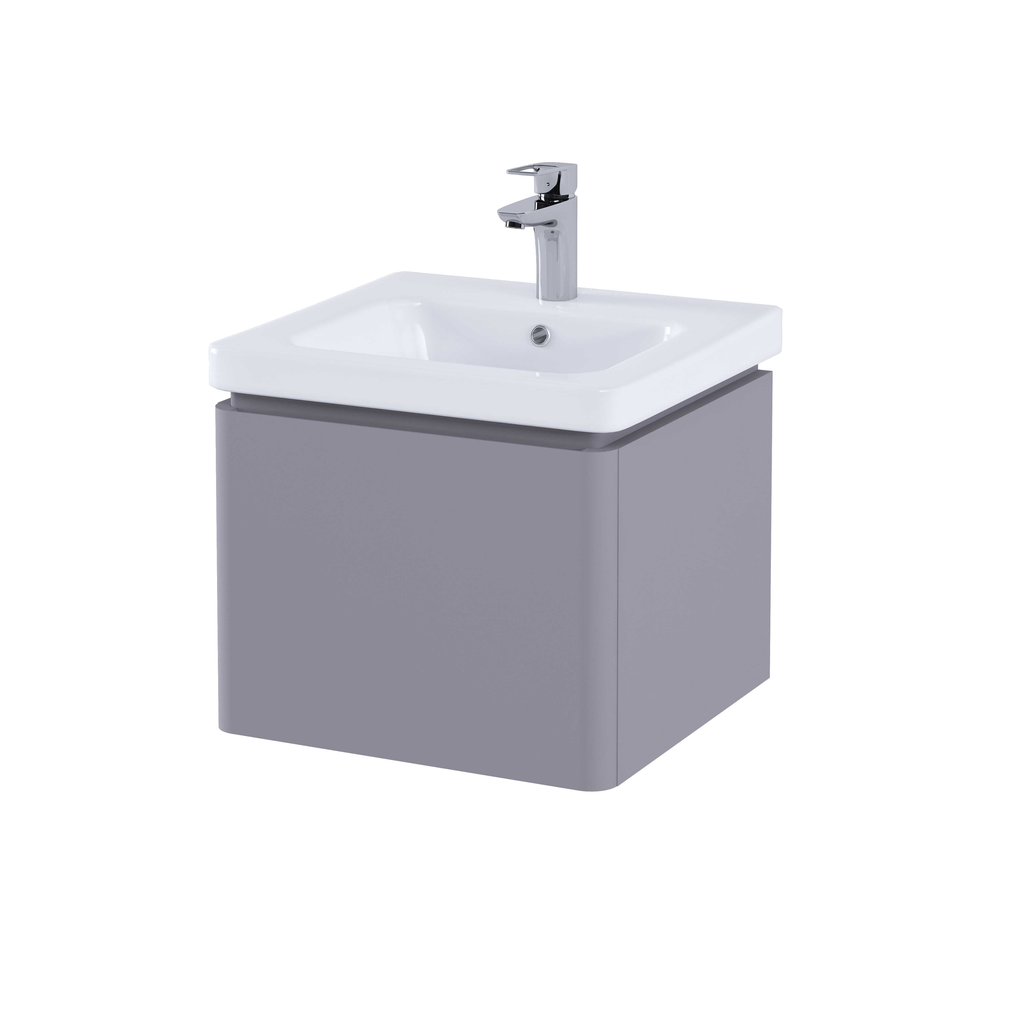 RAK Resort 550 Single Draw Basin Unit in Matt