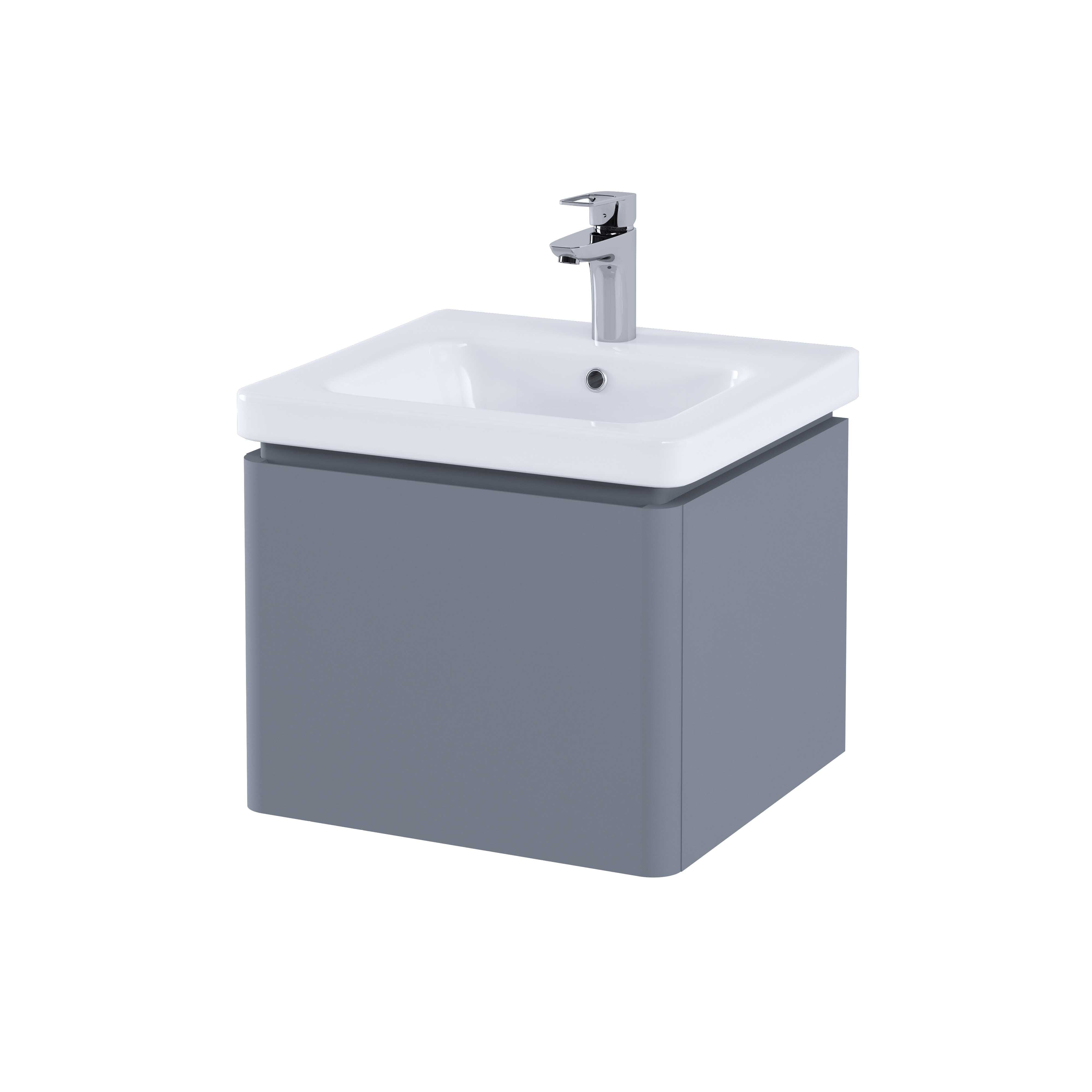 RAK Resort 550 Single Draw Basin Unit in Matt