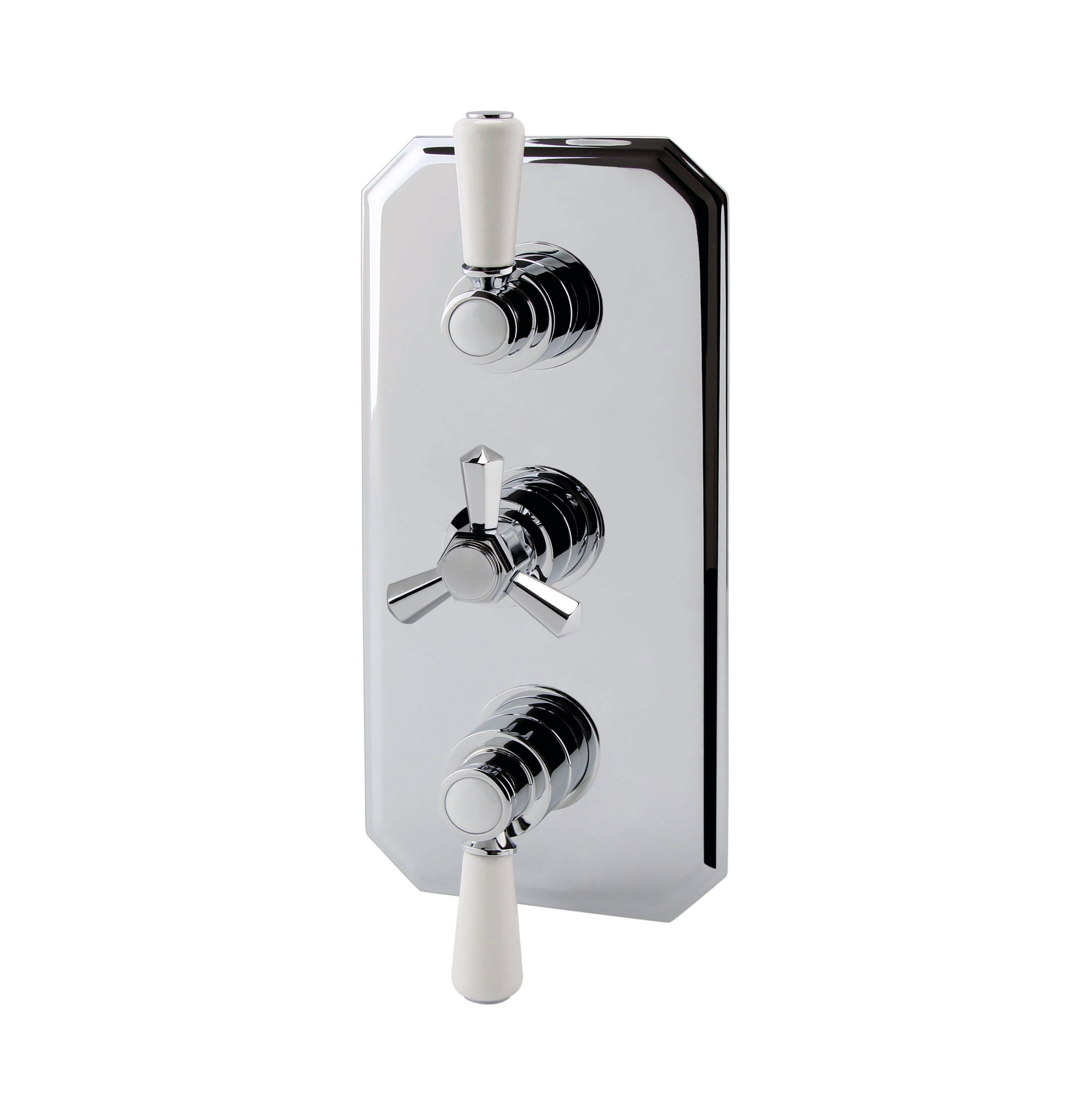 RAK Washington Triple Outlet Thermostatic Concealed shower valve