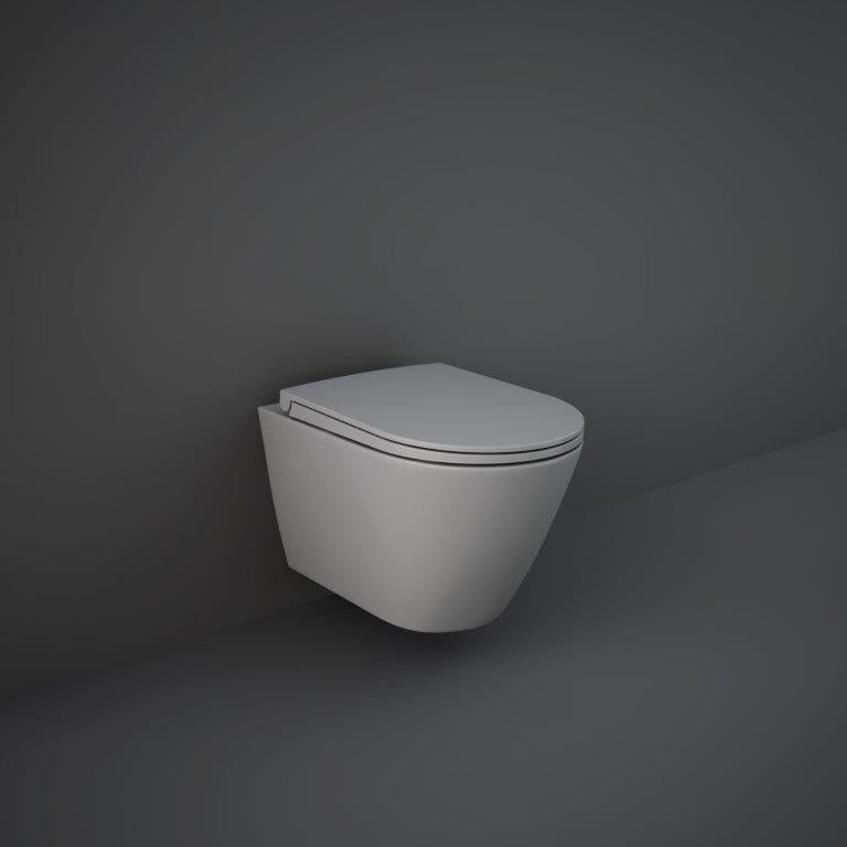 RAK Feeling Rimless Wall Hung Pan in Matt