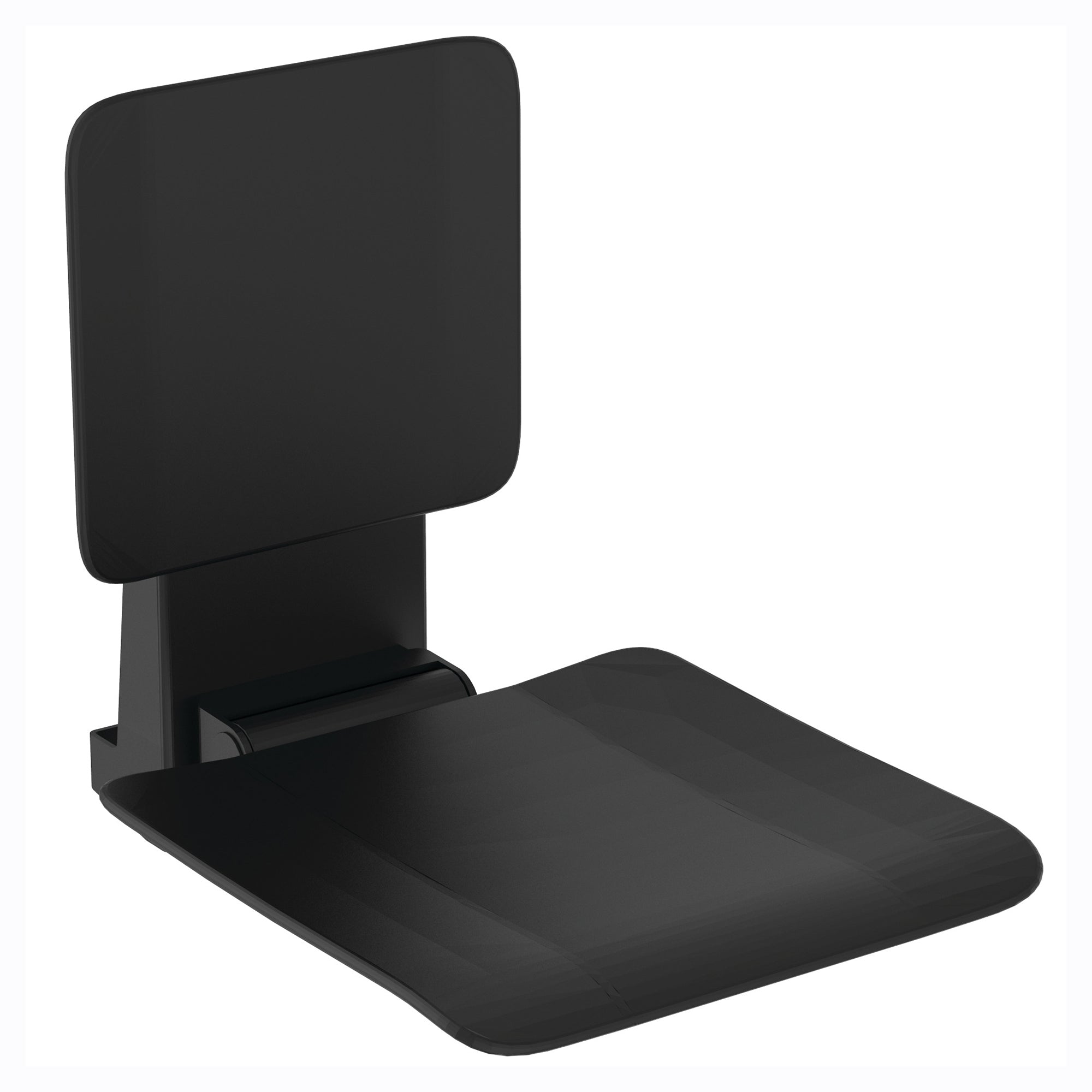 Concept Freedom luxury folding shower seat, 65cm projection - Black