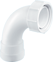 90° Bend – BSP Male Thread x BSP Coupling Nut