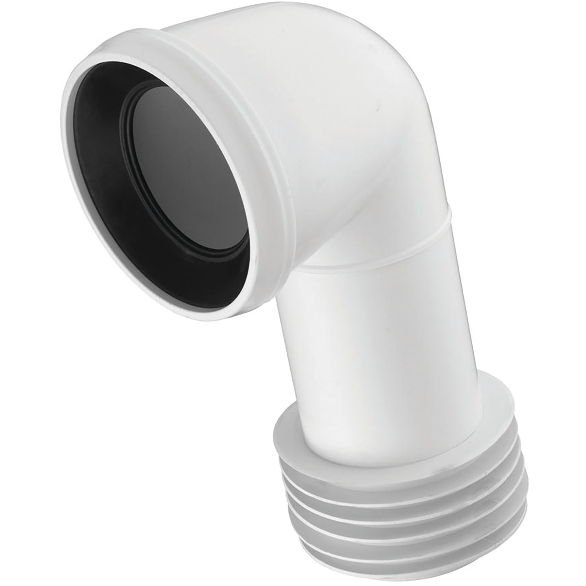 Bowl connector - 90º - finned
