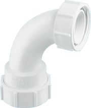 90° Multifit Bend x BSP coupling nut