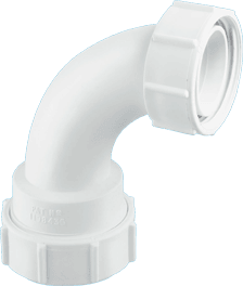 90° Multifit Bend x BSP coupling nut