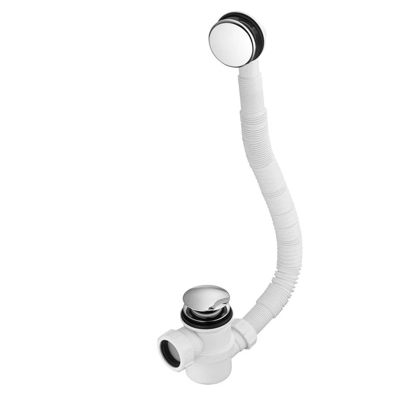 1 1/2" Combination bath waste & trap with overflow and domed clicker