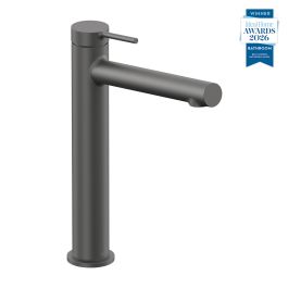 Safari Lever Cold Start Extended Mono Basin Mixer for Low Pressure System Pewter