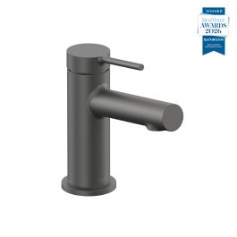 Safari Lever Cold Start Mini Mono Basin Mixer Pewter