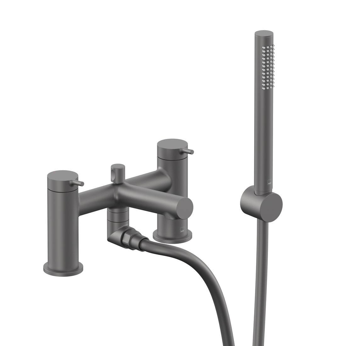 Safari Lever Deck Mounted Bath Shower Mixer with Wall Mounted Shower Handset
