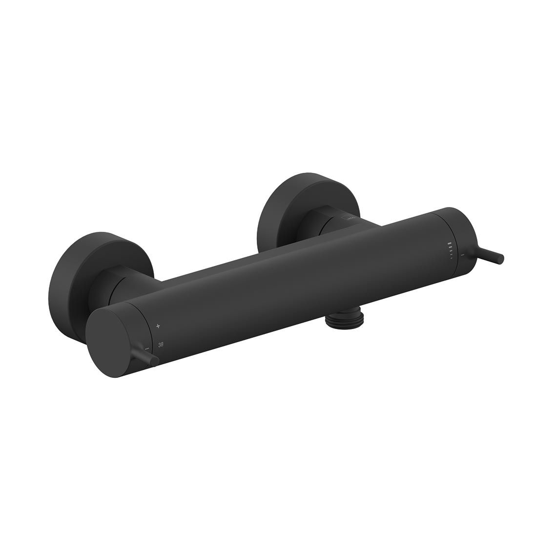 Safari Lever Wall Mounted Exposed Thermostatic Shower Bar Valve with Easyfit Brackets