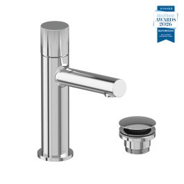 Safari Leverless Cold Start Mono Basin Mixer for Low Pressure System + Universal Basin Waste Chrome