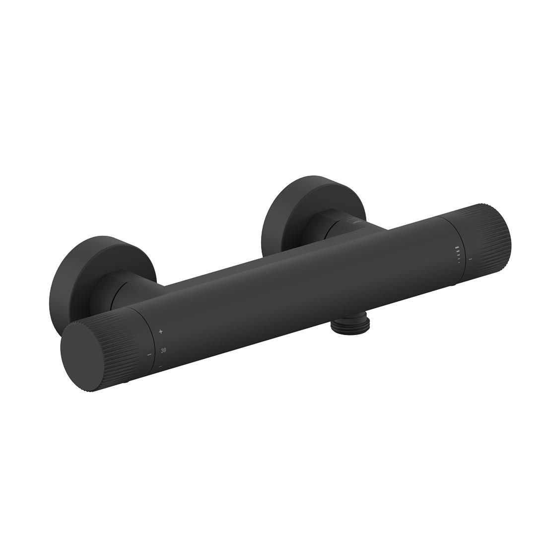 Safari Leverless Wall Mounted Exposed Thermostatic Shower Bar Valve with Easyfit Brackets