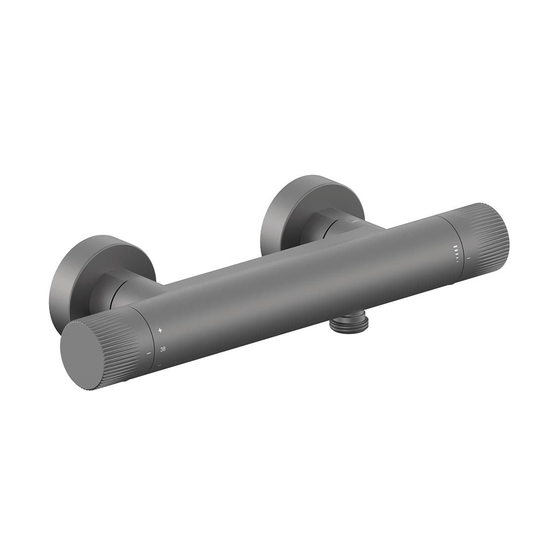 Safari Leverless Wall Mounted Exposed Thermostatic Shower Bar Valve with Easyfit Brackets