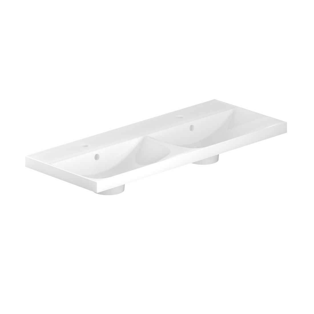 Safari 1000mm Mineral Cast Double Vanity Basin