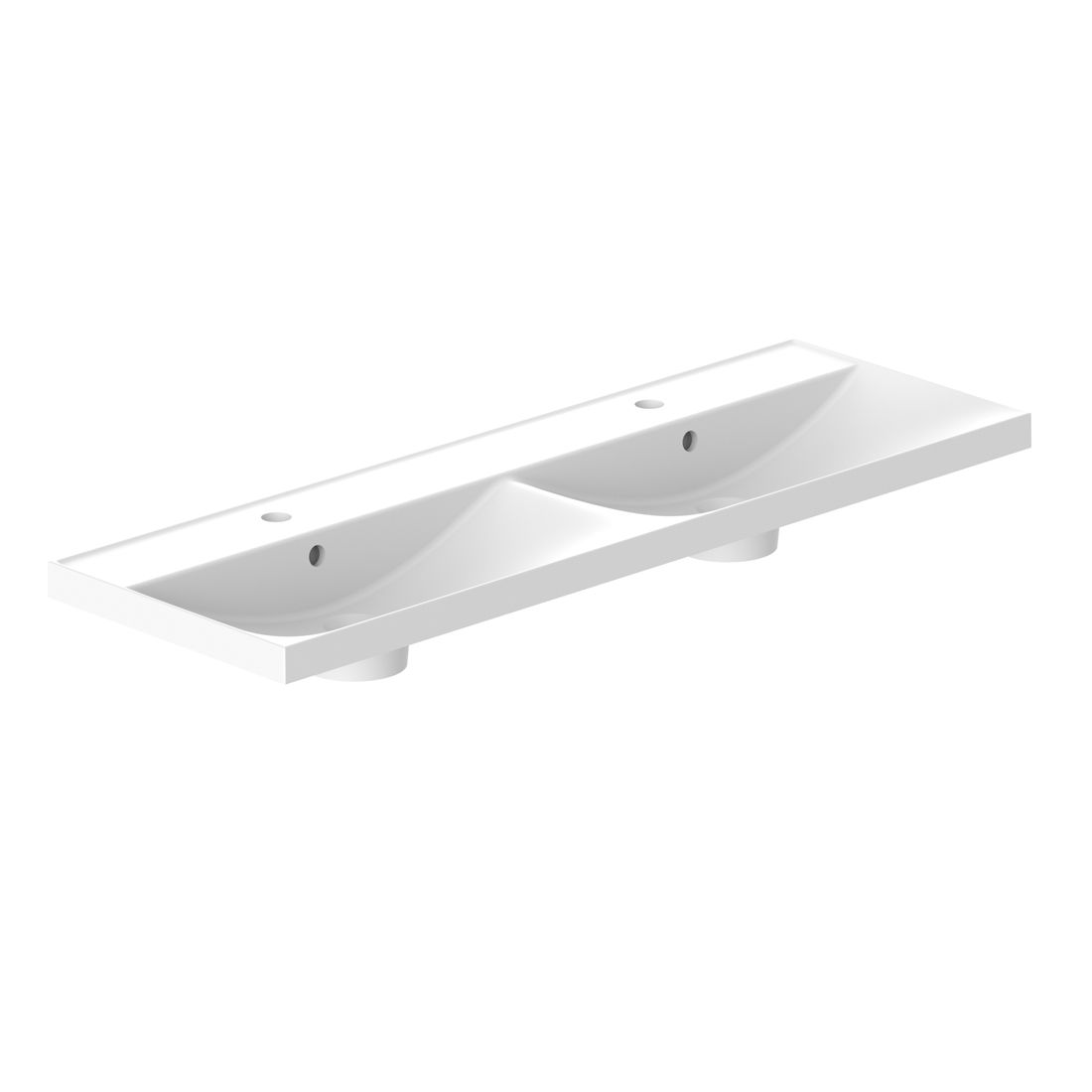 Safari 1200mm Mineral Cast Double Vanity Basin