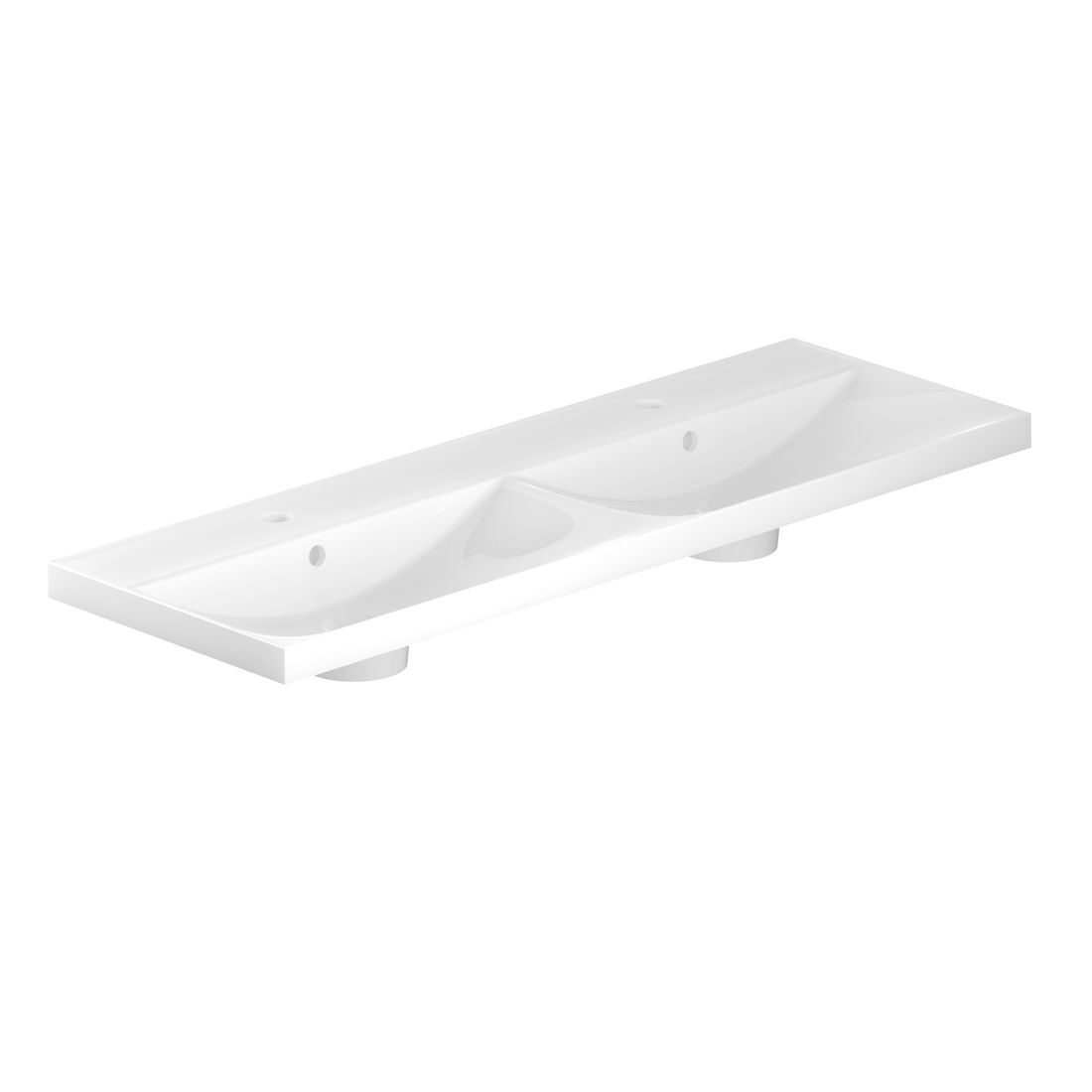 Safari 1200mm Mineral Cast Double Vanity Basin