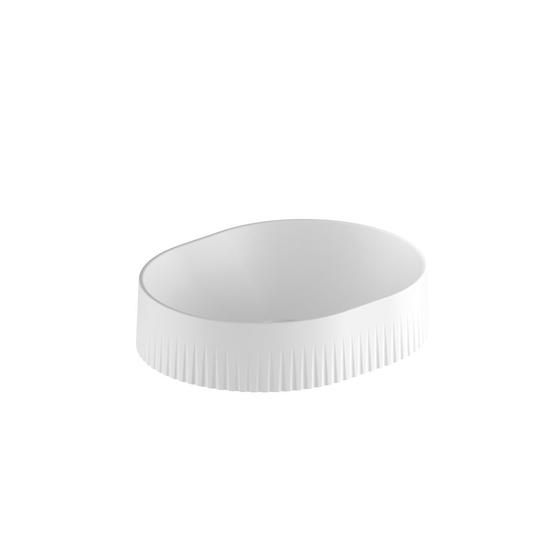 Safari Fluted Countertop Basin - round