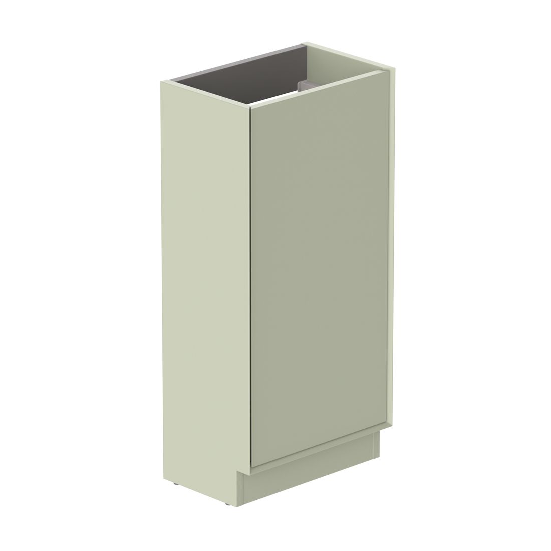 Safari 400mm Fluted Cloakroom unit - floor mounted, right pull