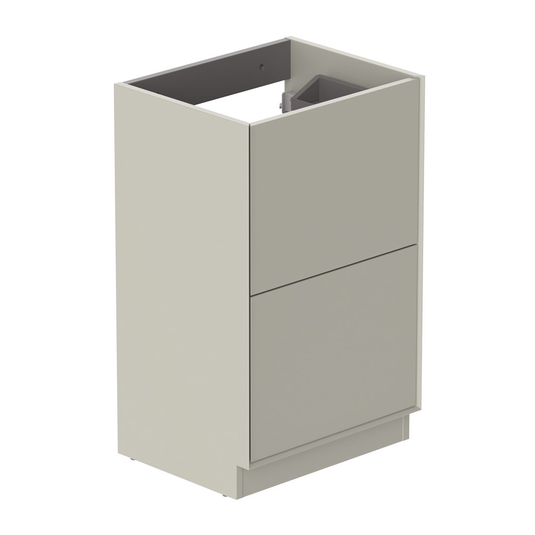 Safari 500mm Fluted Vanity Unit - floor mounted